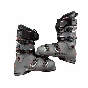 Tecnica Mach1 LV 110 Ski Boots Gray Orange Mondo 27.5 Men's